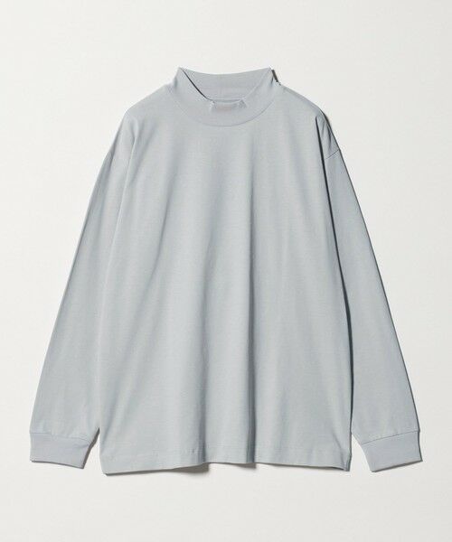 green label relaxing / グリーンレーベル リラクシング カットソー | LONG FIBER COTTON クリア モックネック 長袖 Tシャツ | 詳細15