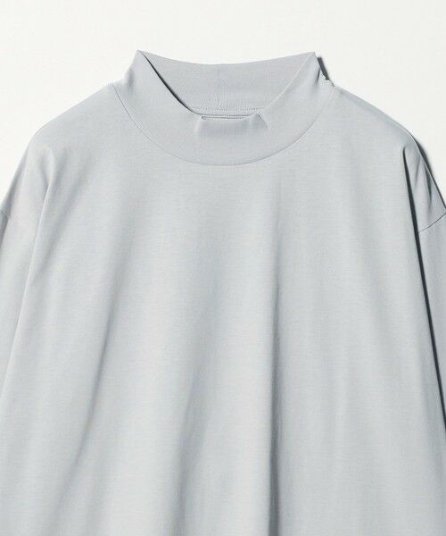 green label relaxing / グリーンレーベル リラクシング カットソー | LONG FIBER COTTON クリア モックネック 長袖 Tシャツ | 詳細17