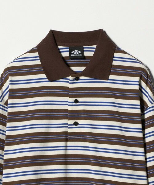green label relaxing / グリーンレーベル リラクシング カットソー | 【別注】＜UMBRO＞ボーダー 長袖 ポロシャツ | 詳細11