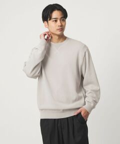 green label relaxing / グリーンレーベル リラクシング ニット・セーター | コットン シルク ミックス インレイ クルーネック ニット