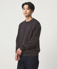 green label relaxing / グリーンレーベル リラクシング ニット・セーター | コットン シルク ミックス インレイ クルーネック ニット