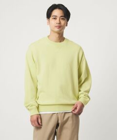 green label relaxing / グリーンレーベル リラクシング ニット・セーター | コットン シルク ミックス インレイ クルーネック ニット