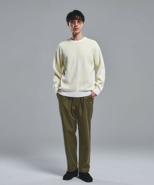 green label relaxing / グリーンレーベル リラクシング ニット・セーター | コットン リバー カノコ クルーネック ニット | 詳細1