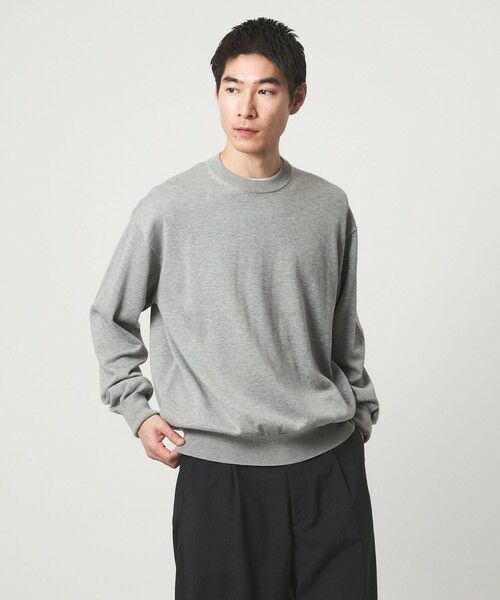 green label relaxing / グリーンレーベル リラクシング ニット・セーター | FINE BASIC アメリカンシーアイランドコットン クルーネック ニット | 詳細1