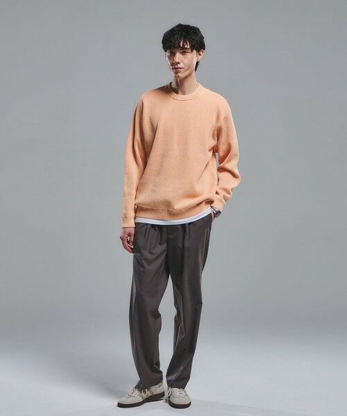 green label relaxing / グリーンレーベル リラクシング ニット・セーター | フェード アゼ クルーネック ニット | 詳細11