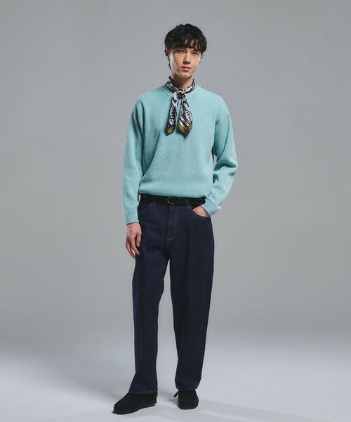 green label relaxing / グリーンレーベル リラクシング ニット・セーター | フェード アゼ クルーネック ニット | 詳細18