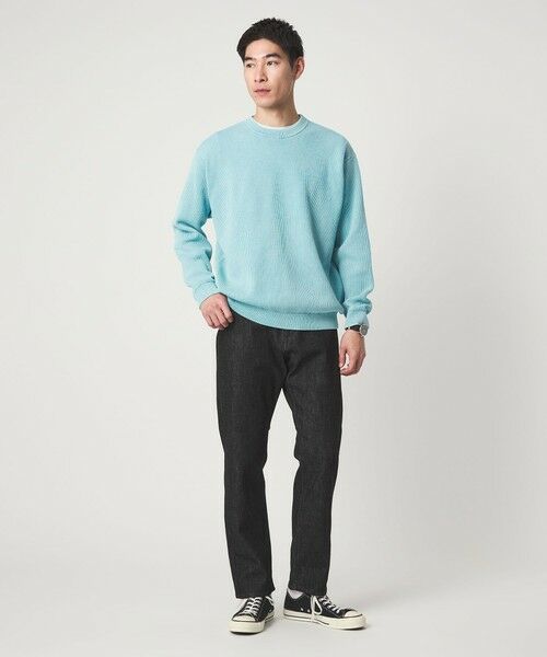green label relaxing / グリーンレーベル リラクシング ニット・セーター | フェード アゼ クルーネック ニット | 詳細9