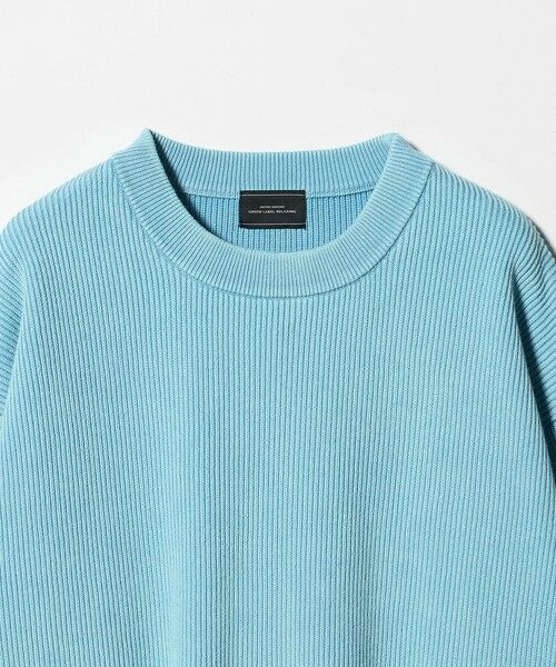 green label relaxing / グリーンレーベル リラクシング ニット・セーター | フェード アゼ クルーネック ニット | 詳細12