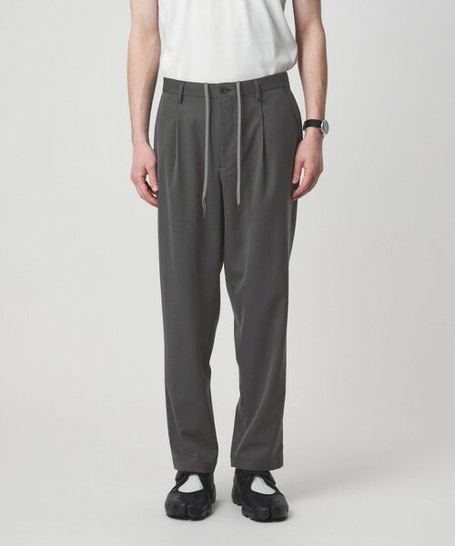 green label relaxing / グリーンレーベル リラクシング その他パンツ | DICROS ポリエステル ツイル 1プリーツ W2 ユーティリティパンツ -ストレッチ・撥水- | 詳細5