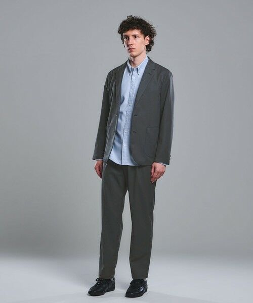 green label relaxing / グリーンレーベル リラクシング その他パンツ | DICROS ポリエステル ツイル 1プリーツ W2 ユーティリティパンツ -ストレッチ・撥水- | 詳細1