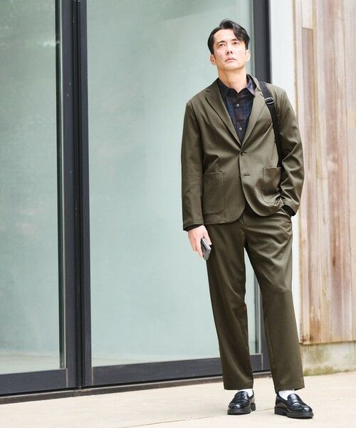 green label relaxing / グリーンレーベル リラクシング その他パンツ | DICROS ポリエステル ツイル 1プリーツ W2 ユーティリティパンツ -ストレッチ・撥水- | 詳細13