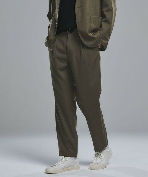 green label relaxing / グリーンレーベル リラクシング その他パンツ | DICROS ポリエステル ツイル 1プリーツ W2 ユーティリティパンツ -ストレッチ・撥水- | 詳細15