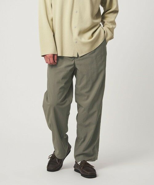 green label relaxing / グリーンレーベル リラクシング その他パンツ | ナイロンオックス 1プリーツ W3 ワイドパンツ -撥水- | 詳細19