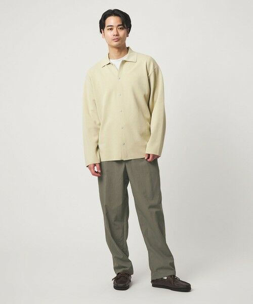 green label relaxing / グリーンレーベル リラクシング その他パンツ | ナイロンオックス 1プリーツ W3 ワイドパンツ -撥水- | 詳細20