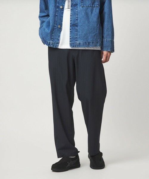 green label relaxing / グリーンレーベル リラクシング その他パンツ | ストライプ ワイド ユーティリティパンツ W2 イージーパンツ -ストレッチ- | 詳細19