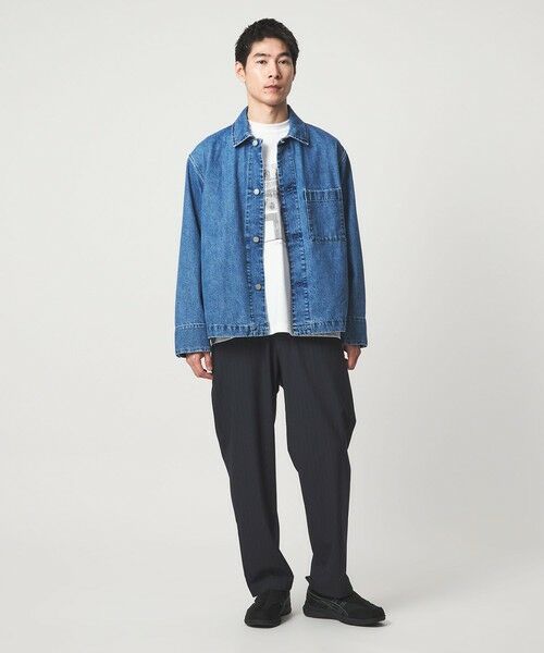 green label relaxing / グリーンレーベル リラクシング その他パンツ | ストライプ ワイド ユーティリティパンツ W2 イージーパンツ -ストレッチ- | 詳細20