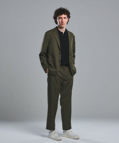 green label relaxing / グリーンレーベル リラクシング テーラードジャケット | DICROS ポリエステル ツイル リラックス ジャケット -ストレッチ・撥水- | 詳細13
