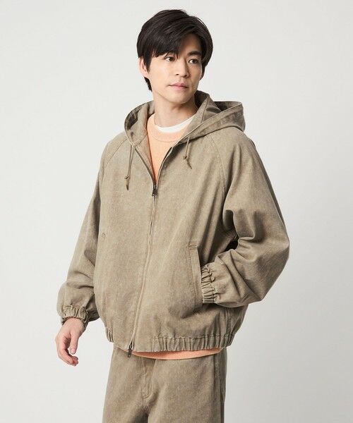 green label relaxing / グリーンレーベル リラクシング その他アウター | プリント バイオ フード ブルゾン | 詳細14