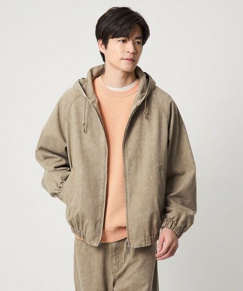 green label relaxing / グリーンレーベル リラクシング その他アウター | プリント バイオ フード ブルゾン | 詳細15