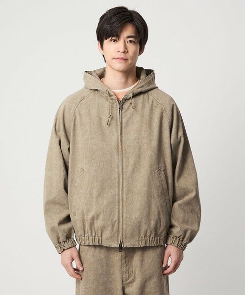 green label relaxing / グリーンレーベル リラクシング その他アウター | プリント バイオ フード ブルゾン | 詳細17