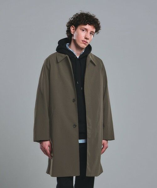green label relaxing / グリーンレーベル リラクシング ステンカラーコート | ナイロンオックス ステンカラーコート ‐撥水‐（OLIVE）