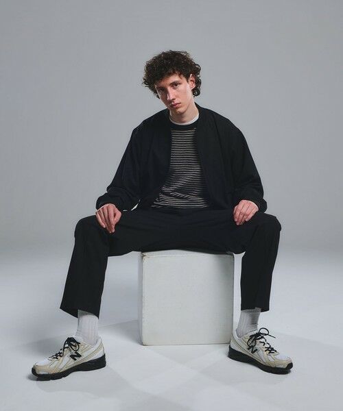 green label relaxing / グリーンレーベル リラクシング ブルゾン | FREELITCH リブ ブルゾン -2WAYストレッチ・吸水速乾-（BLACK）