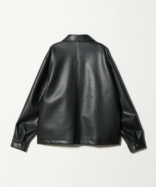 green label relaxing / グリーンレーベル リラクシング ブルゾン | レザーライク ジップ ブルゾン | 詳細1