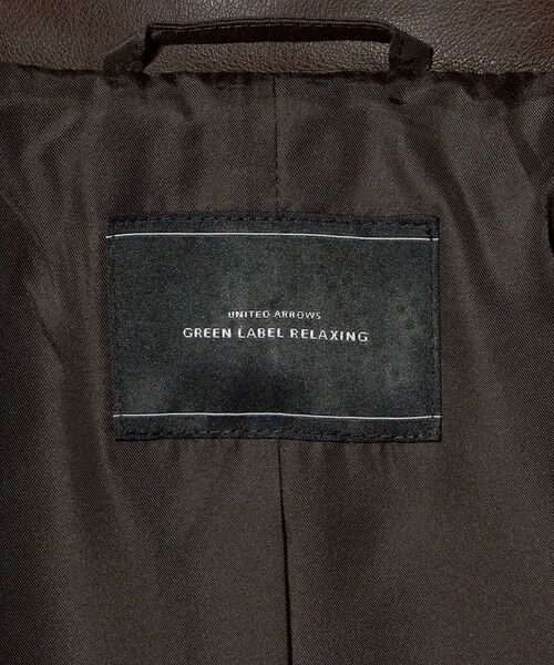 green label relaxing / グリーンレーベル リラクシング ブルゾン | レザーライク ジップ ブルゾン | 詳細14