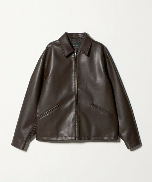 green label relaxing / グリーンレーベル リラクシング ブルゾン | レザーライク ジップ ブルゾン | 詳細6