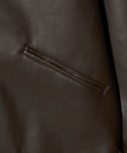 green label relaxing / グリーンレーベル リラクシング ブルゾン | レザーライク ジップ ブルゾン | 詳細10