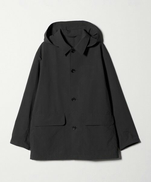 green label relaxing / グリーンレーベル リラクシング ステンカラーコート | DICROS ミドル フード ステンカラー コート -撥水-（DK.GRAY）