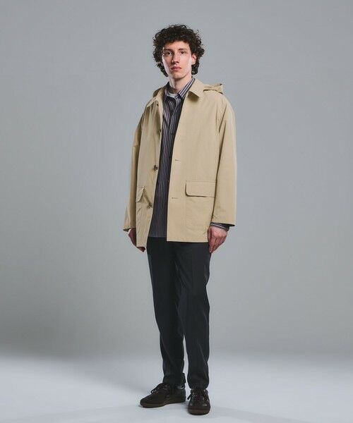 green label relaxing / グリーンレーベル リラクシング ステンカラーコート | DICROS ミドル フード ステンカラー コート -撥水- | 詳細17