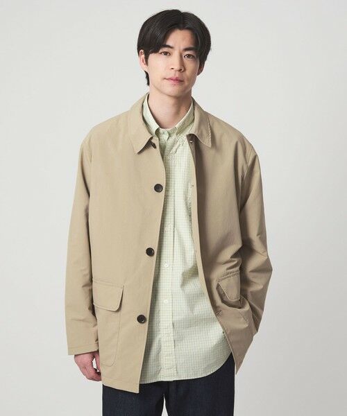 green label relaxing / グリーンレーベル リラクシング ステンカラーコート | DICROS ミドル フード ステンカラー コート -撥水- | 詳細19