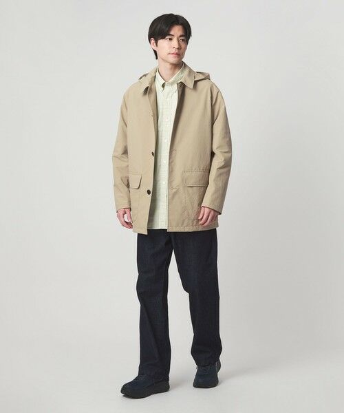 green label relaxing / グリーンレーベル リラクシング ステンカラーコート | DICROS ミドル フード ステンカラー コート -撥水- | 詳細20