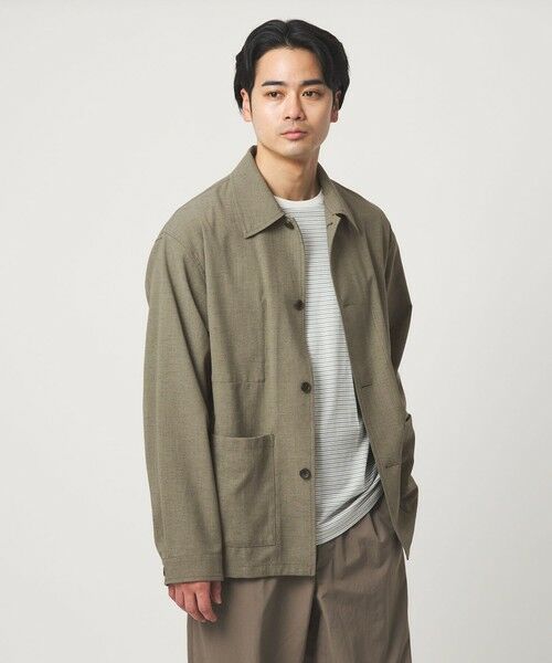 green label relaxing / グリーンレーベル リラクシング ブルゾン | テック カルゼ カバーオール ジャケット -ストレッチ- | 詳細18