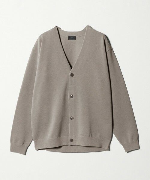 green label relaxing / グリーンレーベル リラクシング カーディガン・ボレロ | ポリエステル リンクス Vネック カーディガン | 詳細7