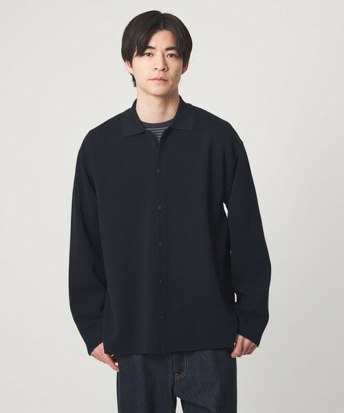 green label relaxing / グリーンレーベル リラクシング カーディガン・ボレロ | スナップ ポロカラー カーディガン | 詳細17