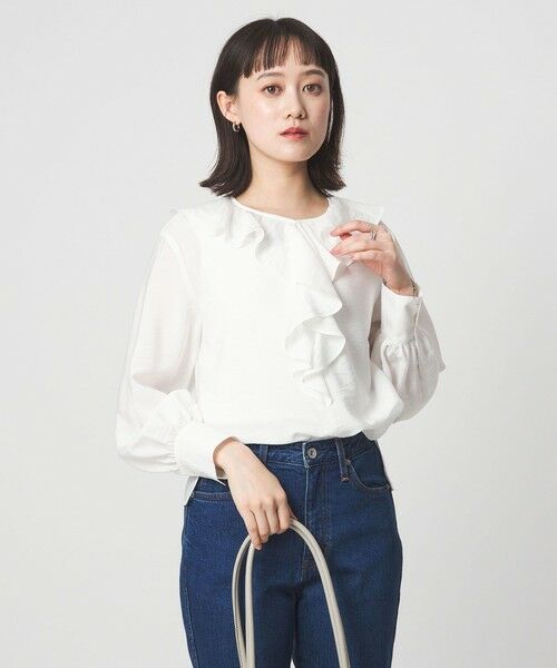 green label relaxing / グリーンレーベル リラクシング シャツ・ブラウス | ラッフル ブラウス | 詳細1