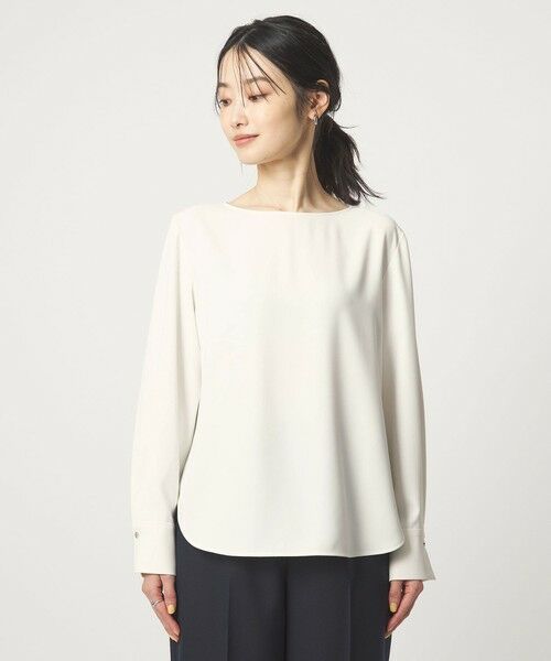 green label relaxing / グリーンレーベル リラクシング シャツ・ブラウス | クルーネック ブラウス 2 マシンウォッシャブル UVカット | 詳細7