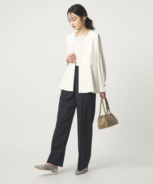 green label relaxing / グリーンレーベル リラクシング シャツ・ブラウス | クルーネック ブラウス 2 マシンウォッシャブル UVカット | 詳細4