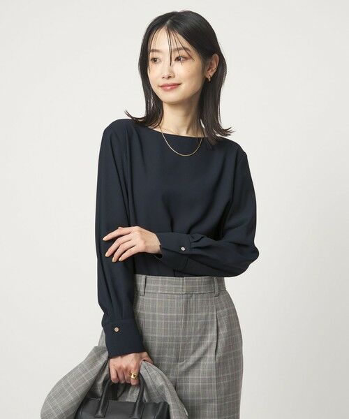 green label relaxing / グリーンレーベル リラクシング シャツ・ブラウス | クルーネック ブラウス 2 マシンウォッシャブル UVカット | 詳細19