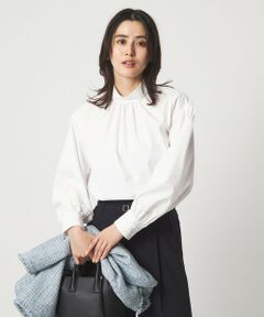 green label relaxing / グリーンレーベル リラクシング シャツ・ブラウス | ［size SHORTあり］ハイネック ボリューム スリーブ ブラウス