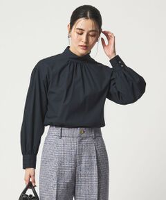 green label relaxing / グリーンレーベル リラクシング シャツ・ブラウス | ［size SHORTあり］ハイネック ボリューム スリーブ ブラウス