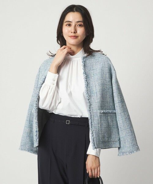 green label relaxing / グリーンレーベル リラクシング シャツ・ブラウス | ［size SHORTあり］ハイネック ボリューム スリーブ ブラウス | 詳細2