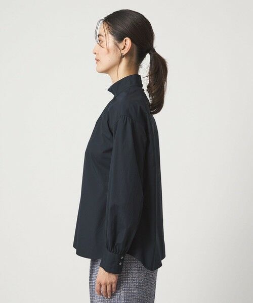 green label relaxing / グリーンレーベル リラクシング シャツ・ブラウス | ［size SHORTあり］ハイネック ボリューム スリーブ ブラウス | 詳細10