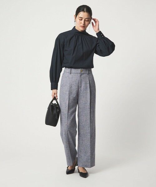 green label relaxing / グリーンレーベル リラクシング シャツ・ブラウス | ［size SHORTあり］ハイネック ボリューム スリーブ ブラウス | 詳細8