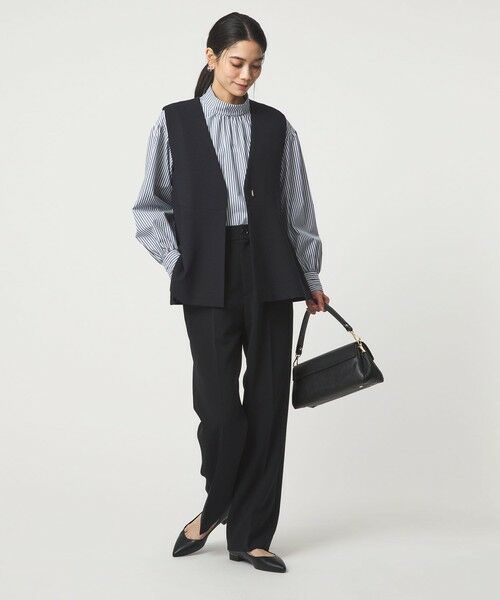 green label relaxing / グリーンレーベル リラクシング シャツ・ブラウス | ［size SHORTあり］ハイネック ボリューム スリーブ ブラウス | 詳細19