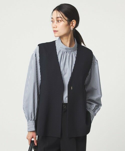 green label relaxing / グリーンレーベル リラクシング シャツ・ブラウス | ［size SHORTあり］ハイネック ボリューム スリーブ ブラウス | 詳細17