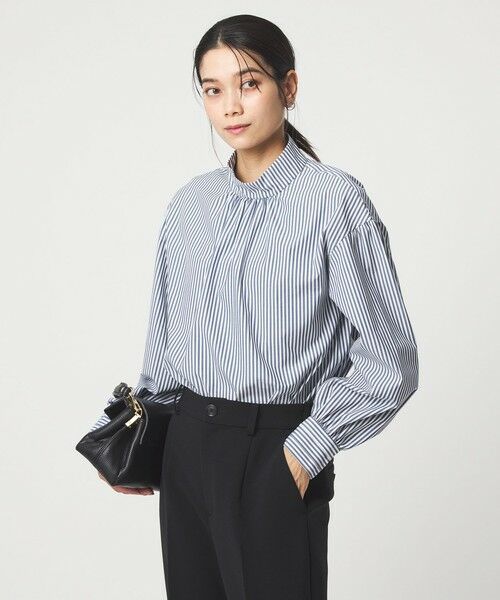 green label relaxing / グリーンレーベル リラクシング シャツ・ブラウス | ［size SHORTあり］ハイネック ボリューム スリーブ ブラウス（その他1）