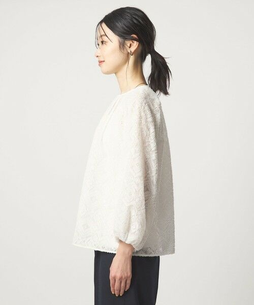 green label relaxing / グリーンレーベル リラクシング シャツ・ブラウス | カットジャガード ブラウス | 詳細6